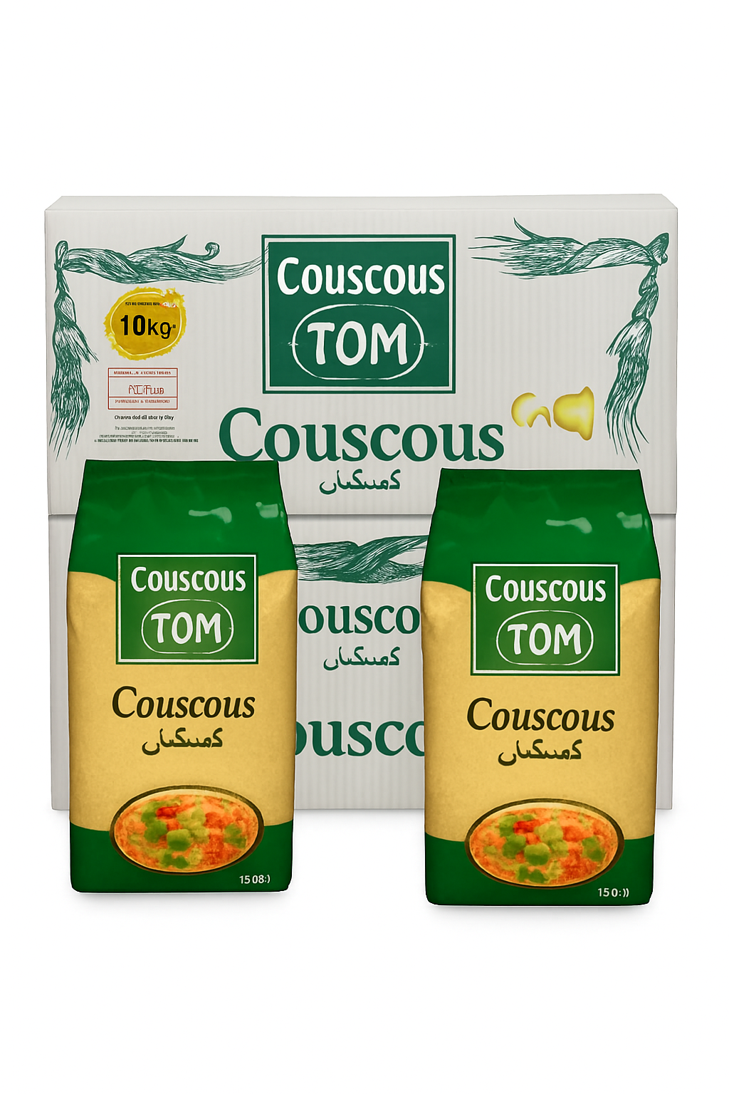 Couscous Tom sachet de 1 kg en carton de 10 sachets