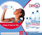 Eaux minérales Diago carton de bouteilles de 12 et 24