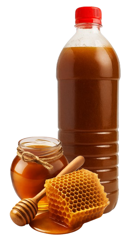 Miel 100% naturel de la ferme bidon de 1L