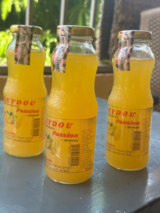Jus 100 % naturel Passion + Ananas + Gingembre