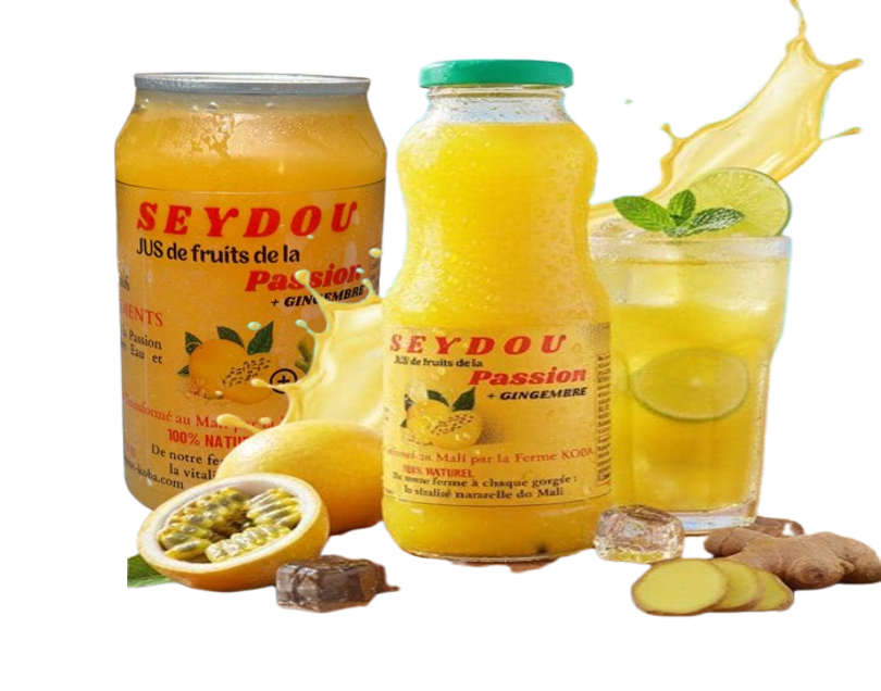 Jus 100 % naturel Passion + Gingembre